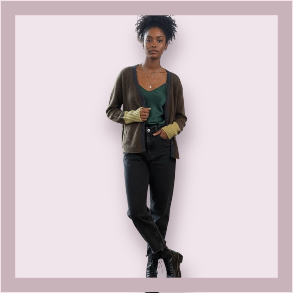 Neesh by D.A.R. Wool Blend Cardigan Sweater
